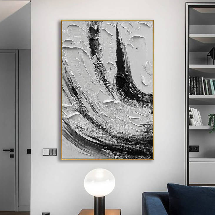 Modern Black and White Canvas #YX361
