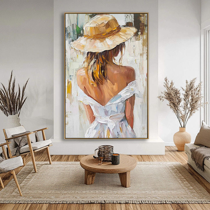 Modern Impressionist Woman Portrait #YX49