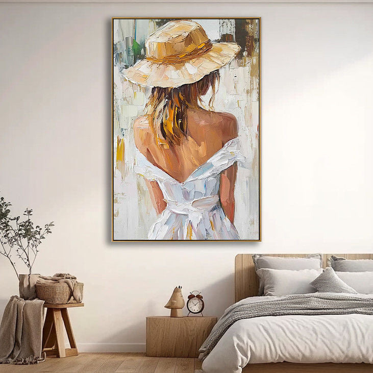 Modern Impressionist Woman Portrait #YX49