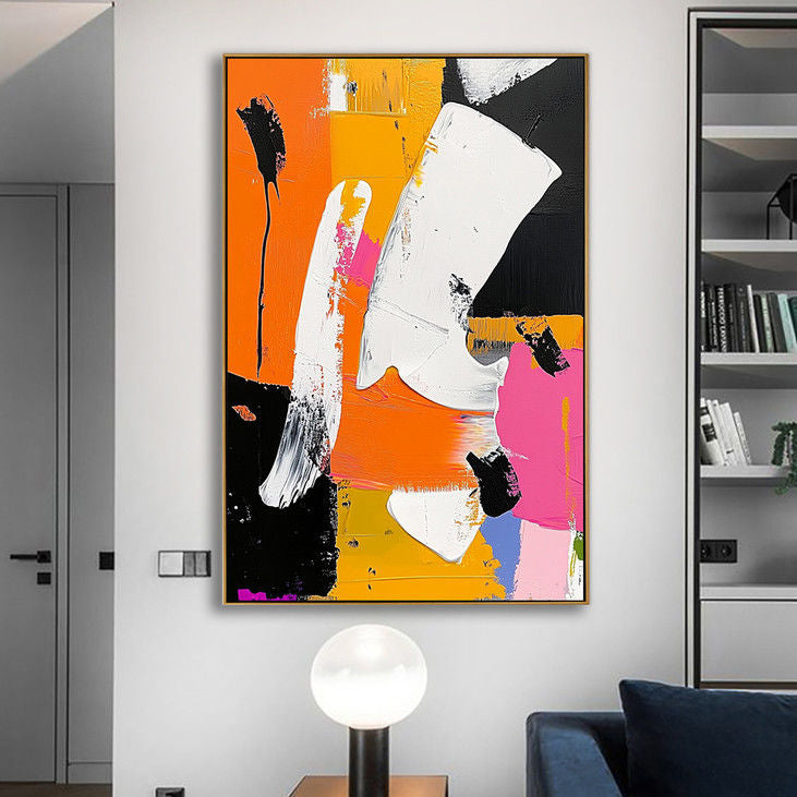 Modern Bold Color Abstract Art #YX53