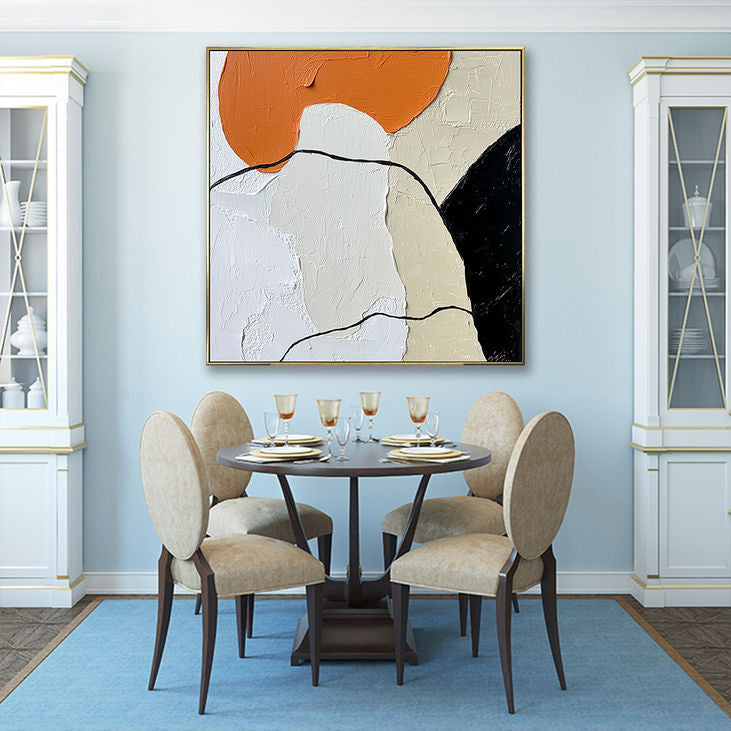 Modern Minimalist Abstract Textured Wall Art #YX156