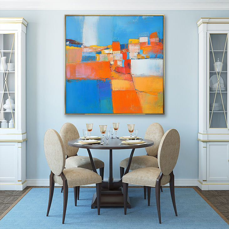 Bright City Vistas: Abstract Geometric Art #YX159