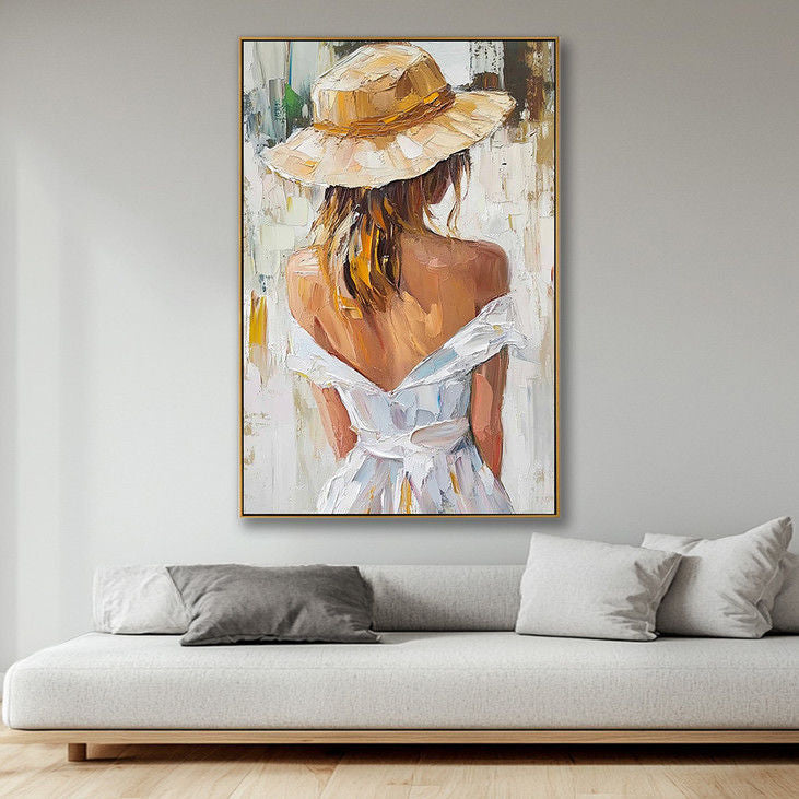 Modern Impressionist Woman Portrait #YX49