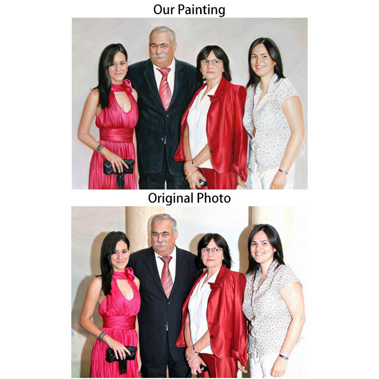 Personalized Hand-Painted Oil Painting from Photo - Custom Art for Family, Pet, Landscape, Home, Car | Perfect Gift