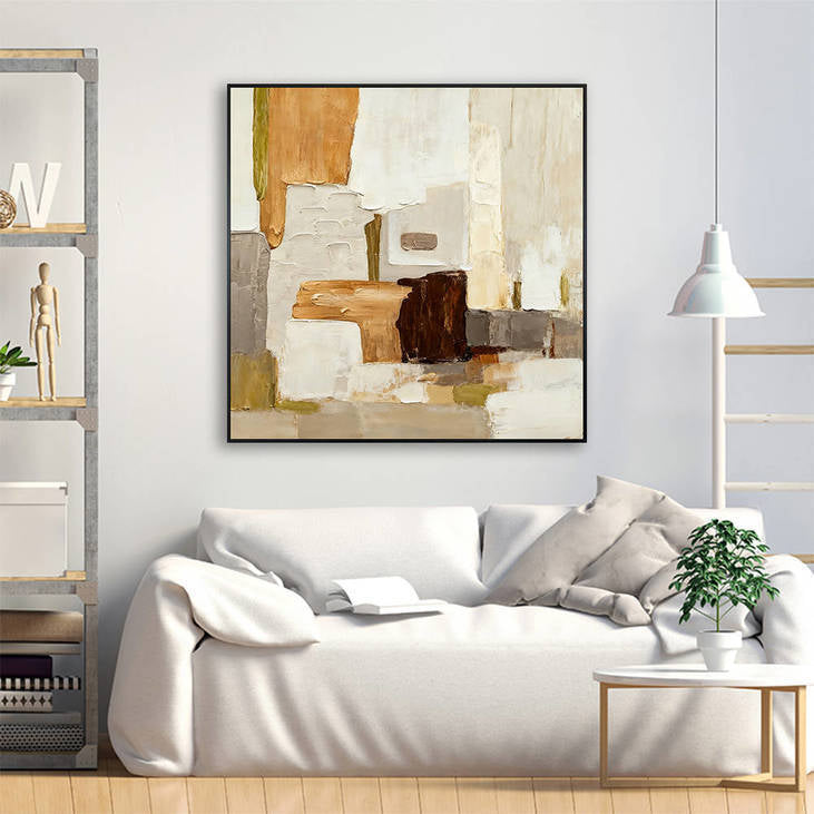 Handmade Abstract Textured Decorative Painting #YX354