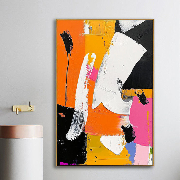 Modern Bold Color Abstract Art #YX53
