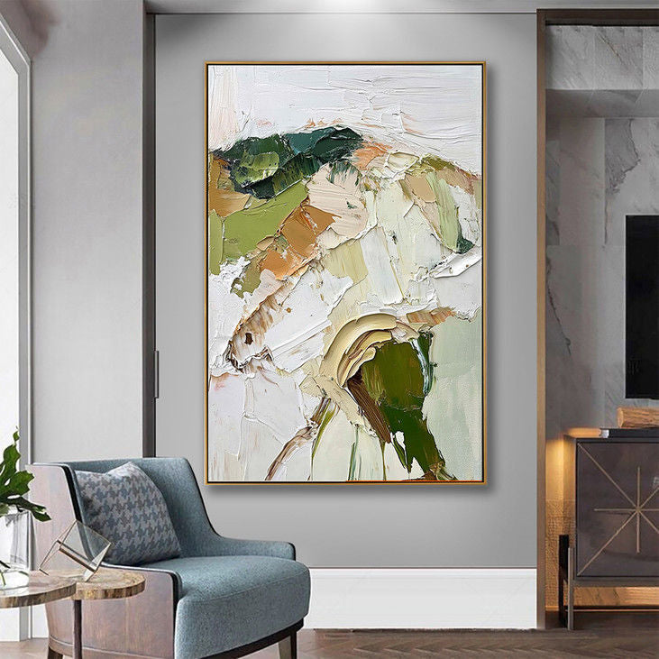 Abstract Thick Textured Canvas Art #YX65