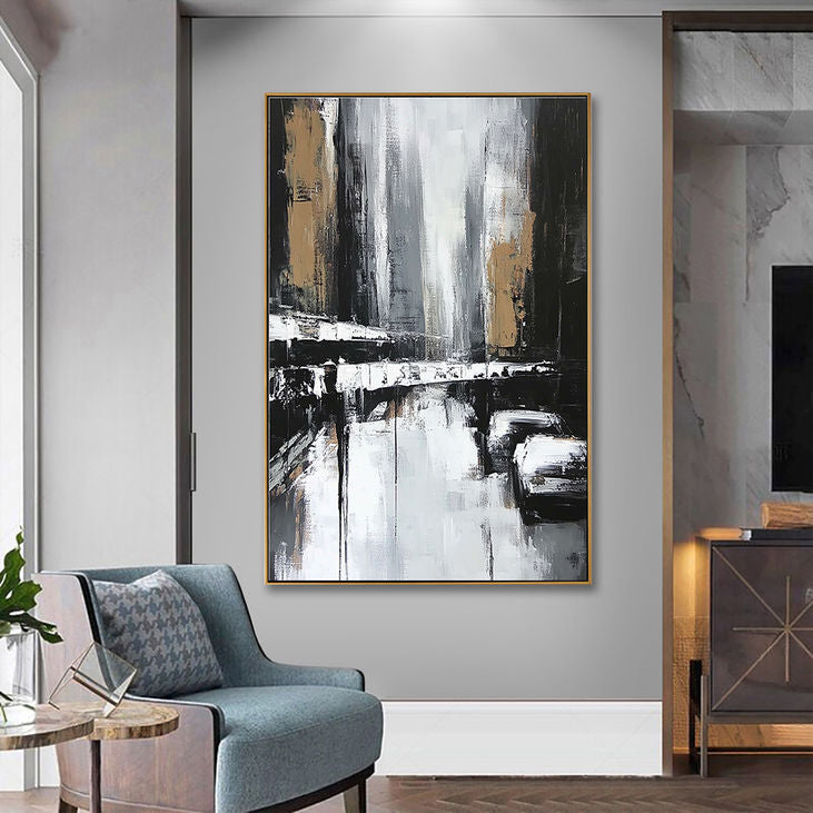 Black, White & Beige Wall Art #YX176