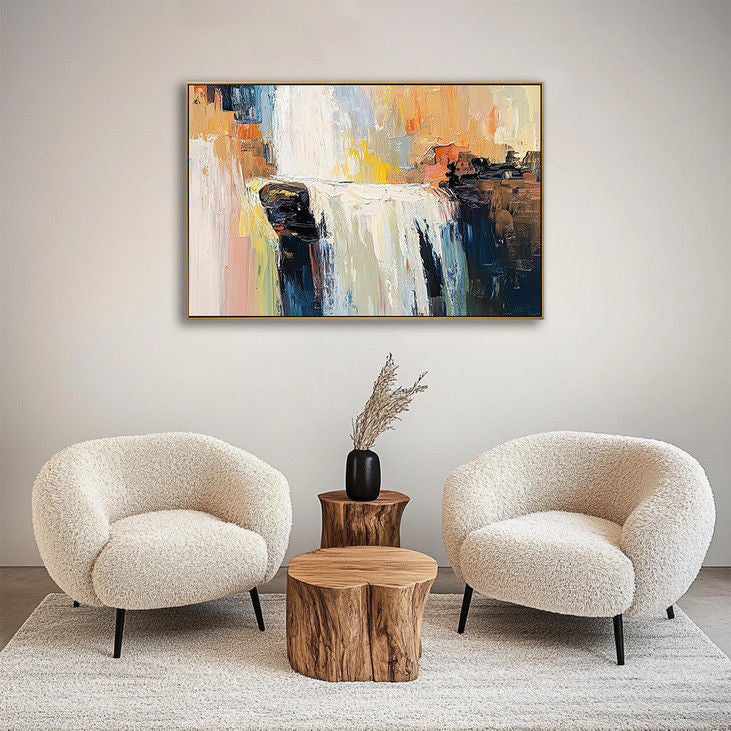 Contemporary Waterfall Canvas #YX103