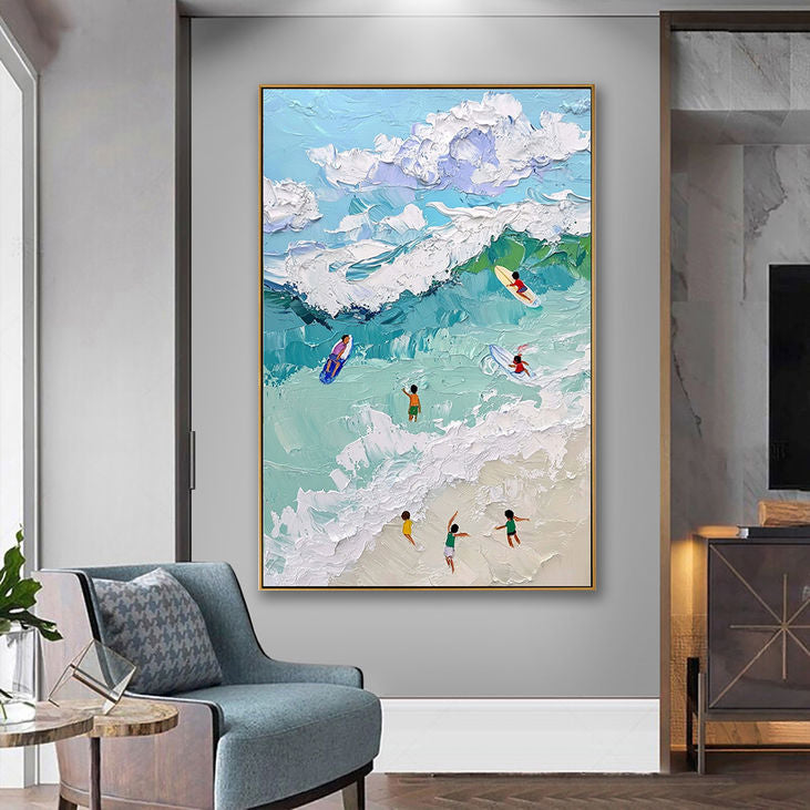 Coastal Impasto Wall Art #YX189