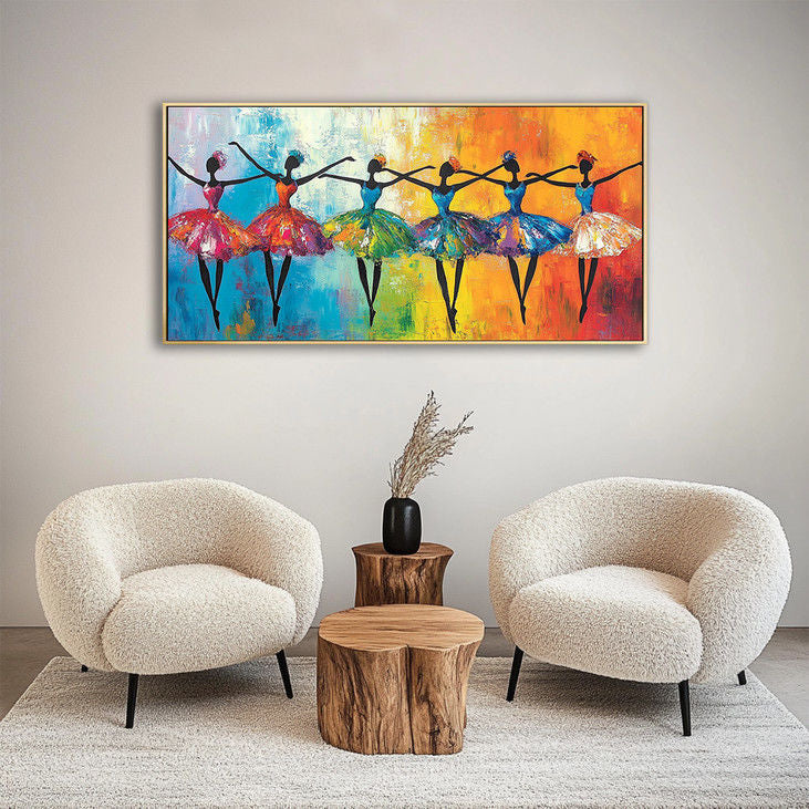 Colorful Ballerina Canvas Art  #YX97