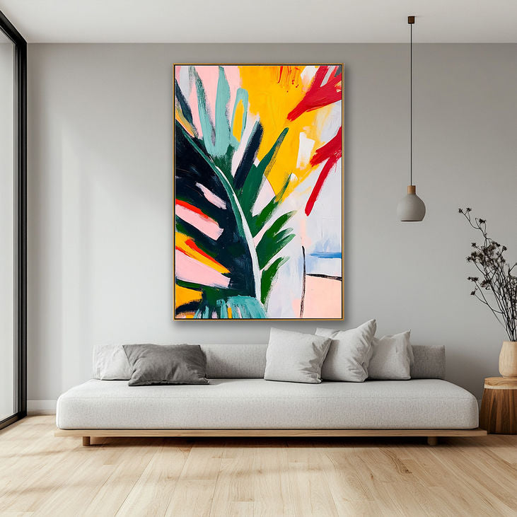 Palm Leaf & Bright Hue Decor #YX185