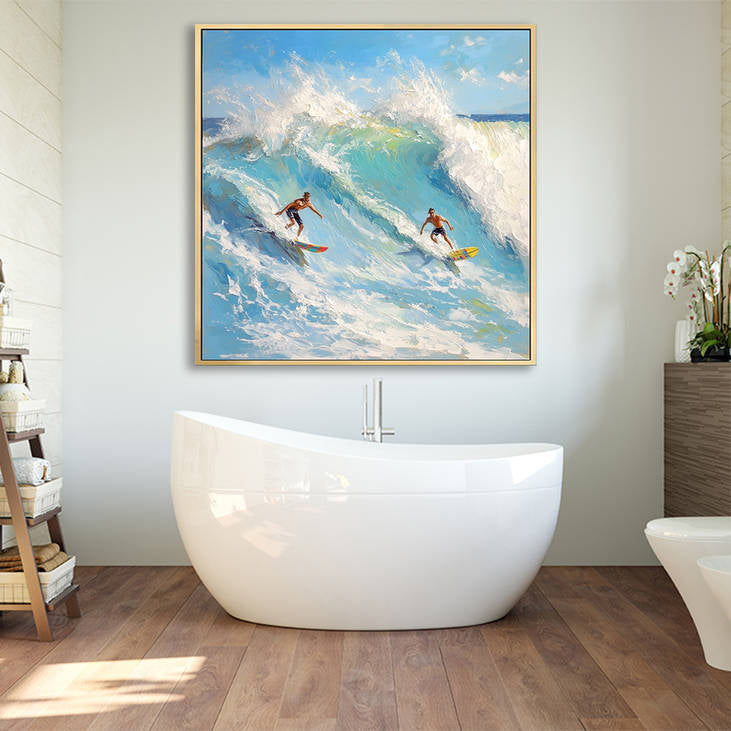 3D Textured Surfing Painting #YX225