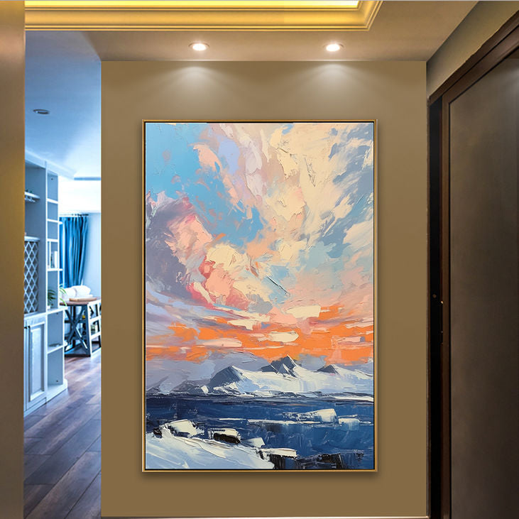Abstract Sunset Landscape Wall Art #YX163