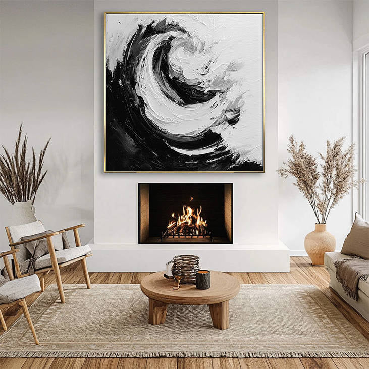 Modern Textured Wall Painting for Living Room Decor #YX331