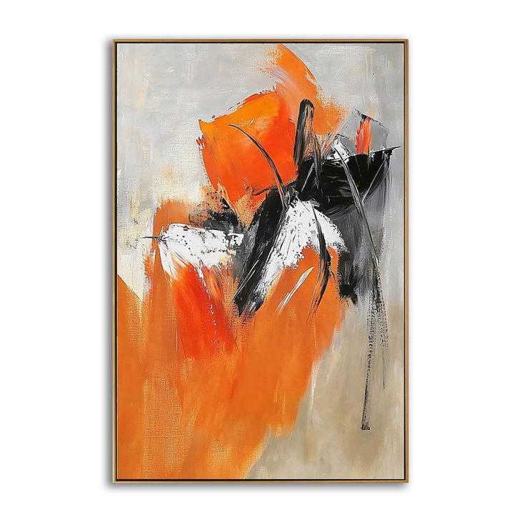 Hand - Painted Modern Abstract Canvas # YX174