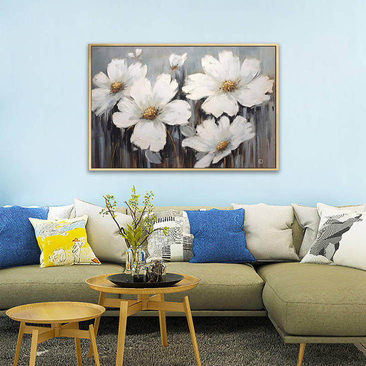 Hand Painted Floral Art #VA70