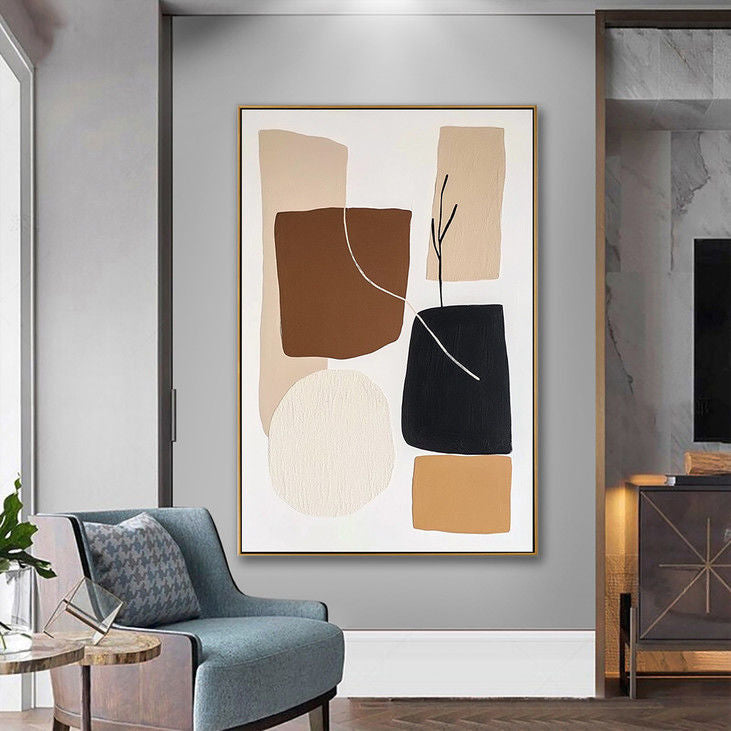 Modern Abstract Shapes Wall Decor #YX96