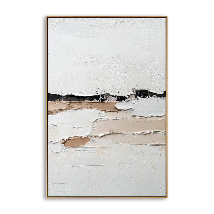 Beige & Black Abstract Art for Home  #YX202