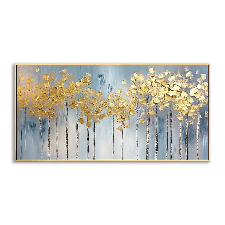 Modern Golden Birch Art #YX213