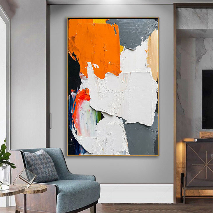 Hand Painted Abstract Wall Art #YX71