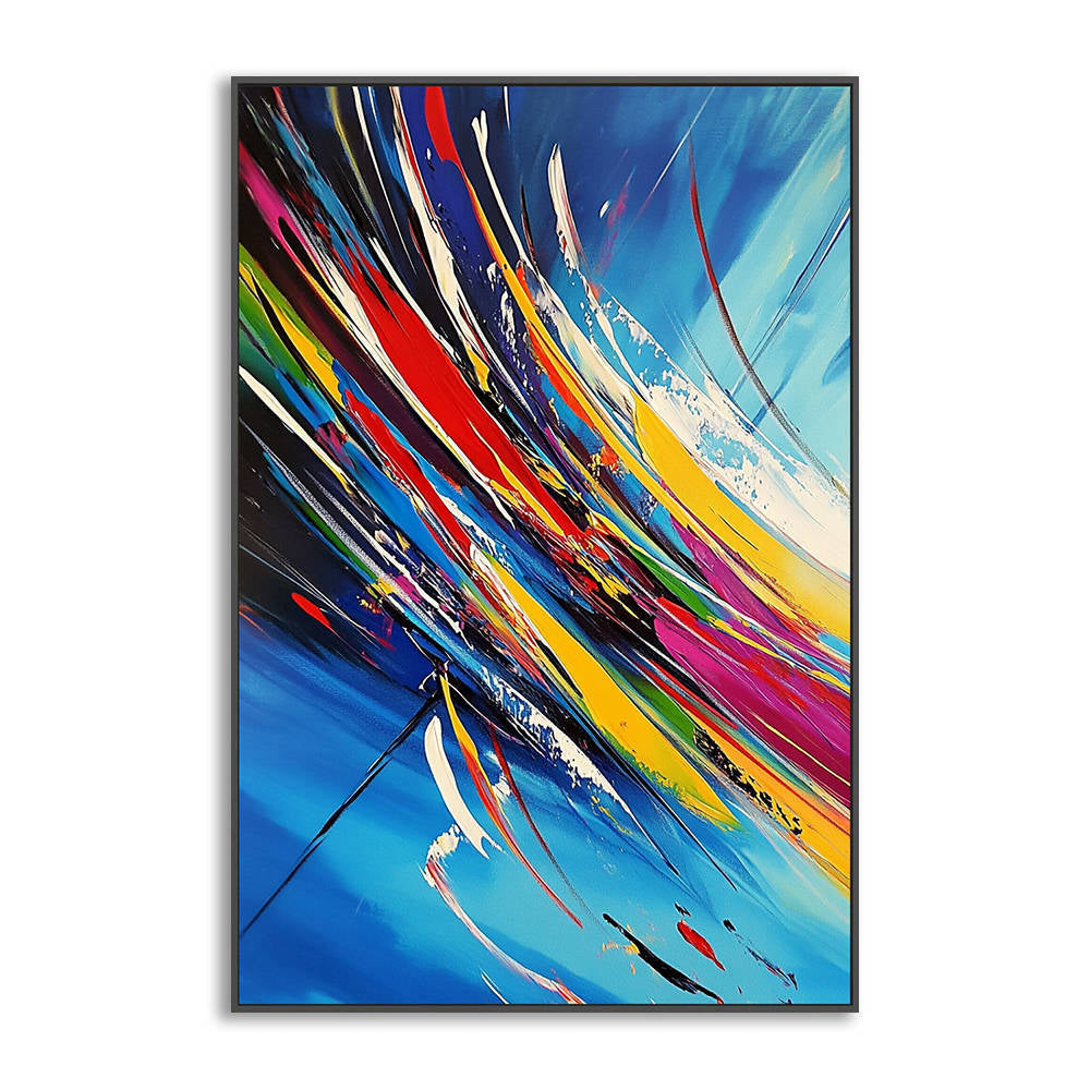 Bold Colorful Modern Canvas Wall Art #YX316