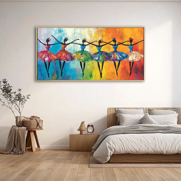 Colorful Ballerina Canvas Art  #YX97