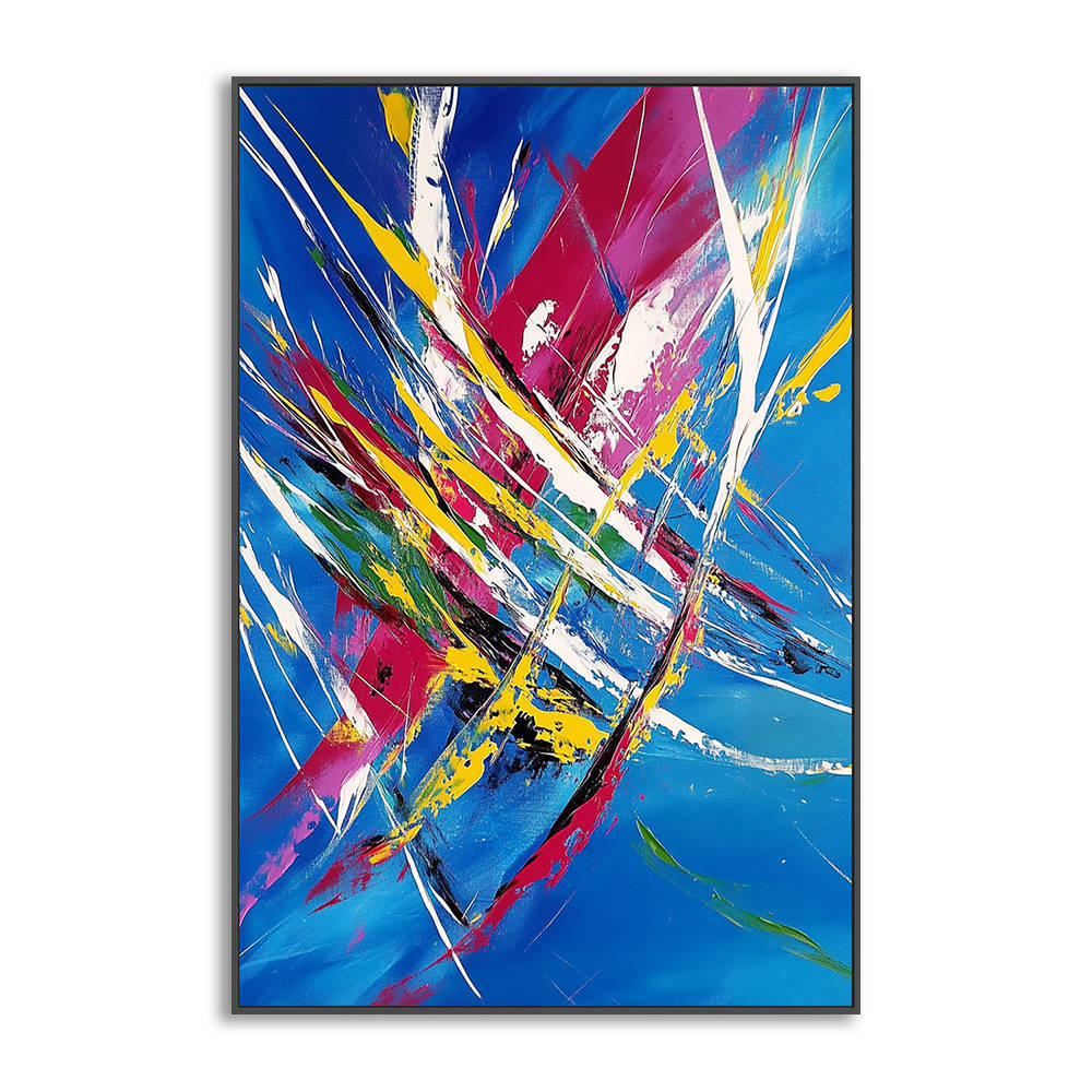 Abstract Hand Painted Canvas Art #YX317