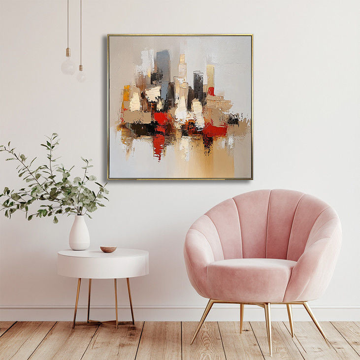 Modern Urban Landscape Canvas Art #YX19