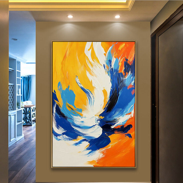 Vibrant Color Block Abstract Wall Art #YX66