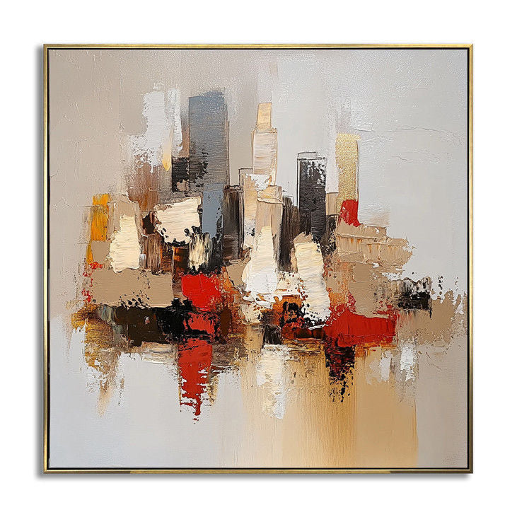 Modern Urban Landscape Canvas Art #YX19