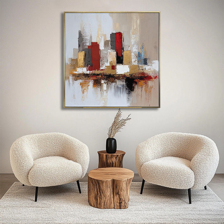 Contemporary Abstract Cityscape Art #YX22