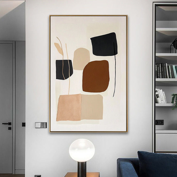 Minimalist Abstract Shapes Canvas Art #YX93