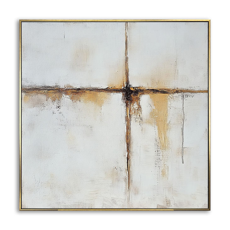 Neutral Tones Abstract Art #YX152