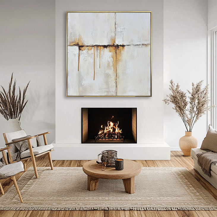 Earth Tones Abstract Paintings #YX151