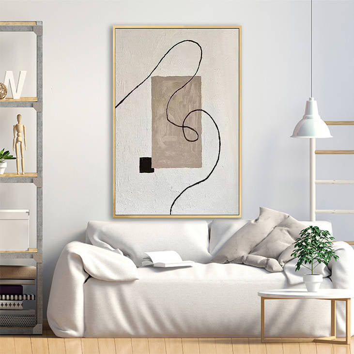 Hand Painted Abstract Decor Art #YX504