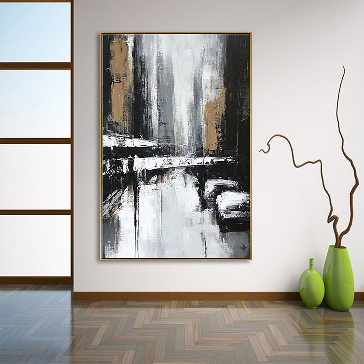 Black, White & Beige Wall Art #YX176