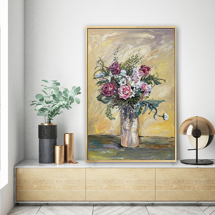 Impressionist Flower Vase Art #VA359