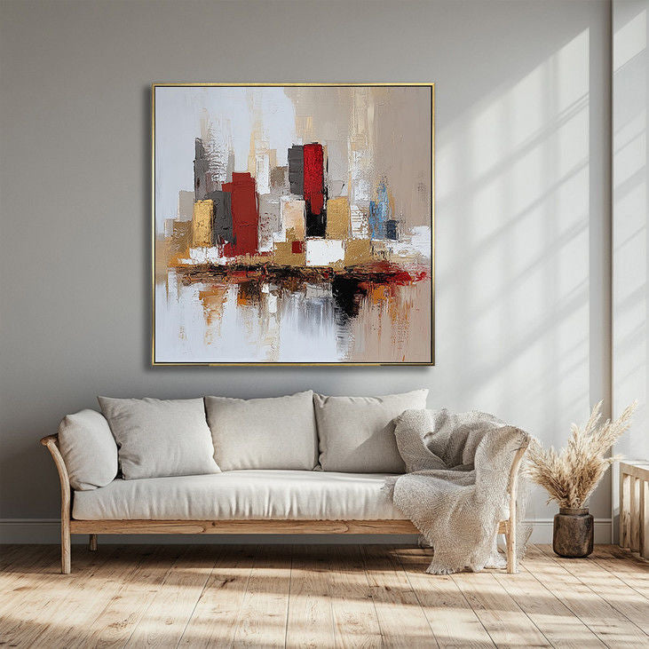 Contemporary Abstract Cityscape Art #YX22