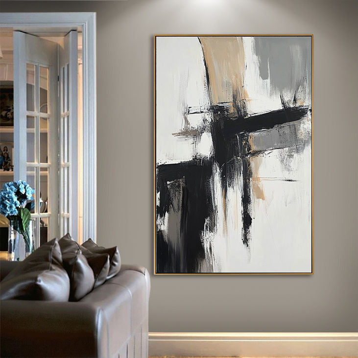Contemporary Abstract: Neutral Tones for Modern Interiors #YX175