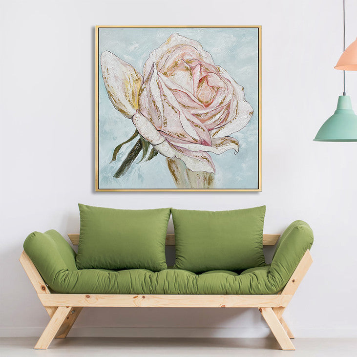 Romantic Pink Rose Wall Art #YX354