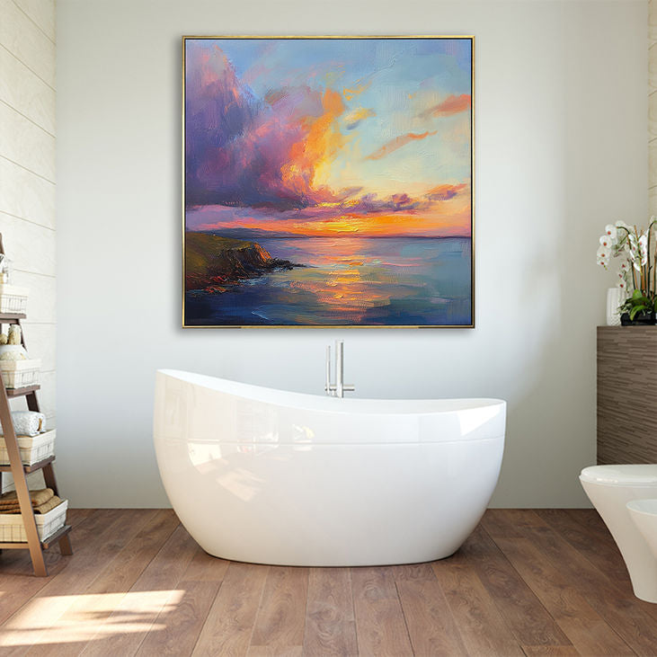 Romantic Coastal Landscape Art #YX158