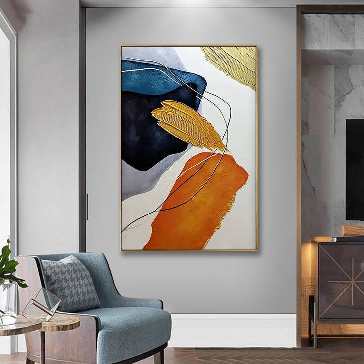 Hand Painted Abstract Decorative Wall Art #YX360