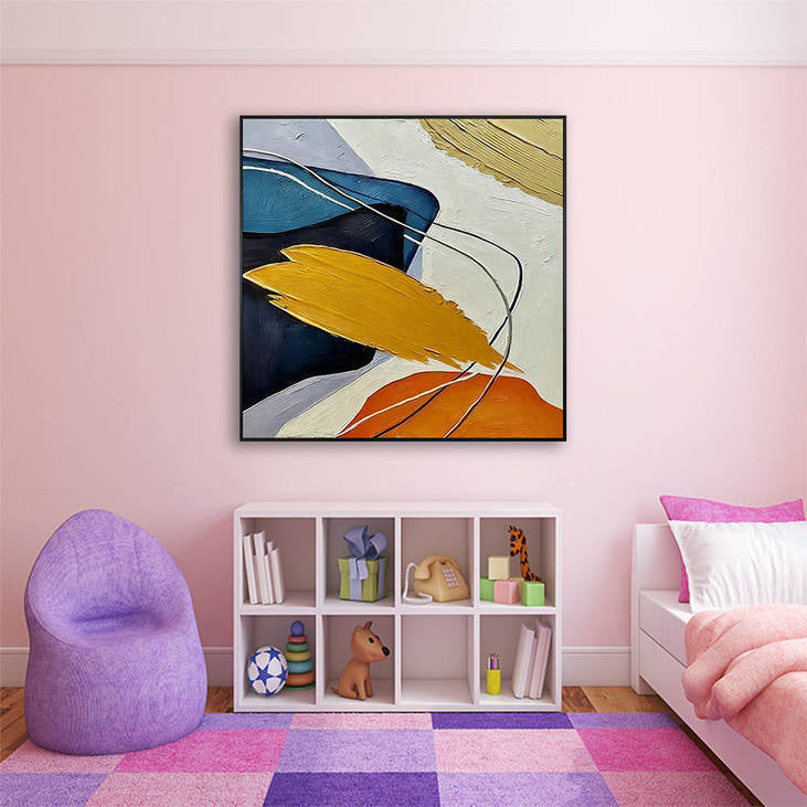Hand Painted Abstract Decorative Wall Art #YX356