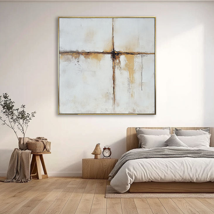 Neutral Tones Abstract Art #YX152