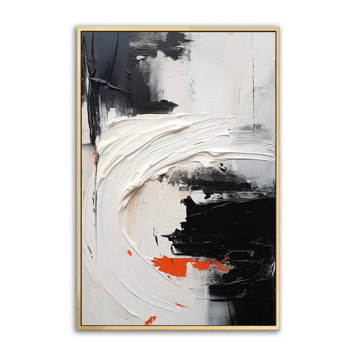 Textured Black and White Canvas #VA42