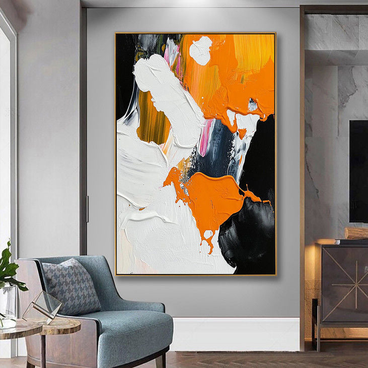 Hand Painted Modern Abstract Art #YX52