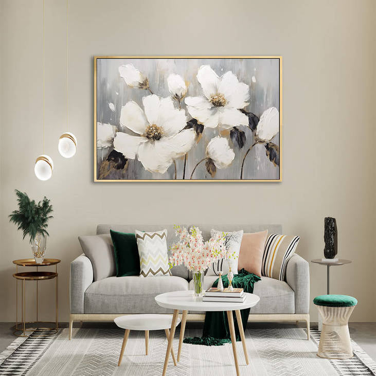 Elegant White Blossom Painting #VA69