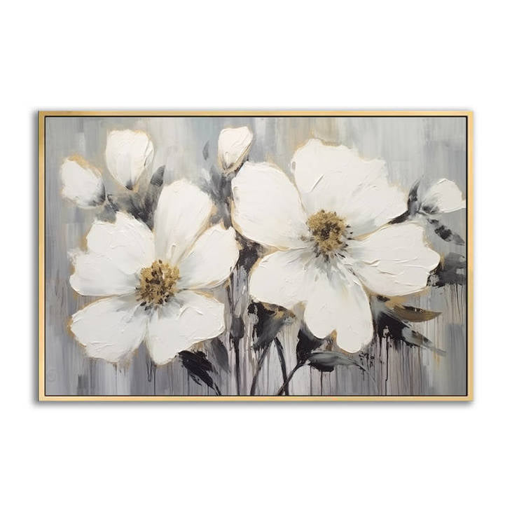 Gray Toned Floral Art #VA71