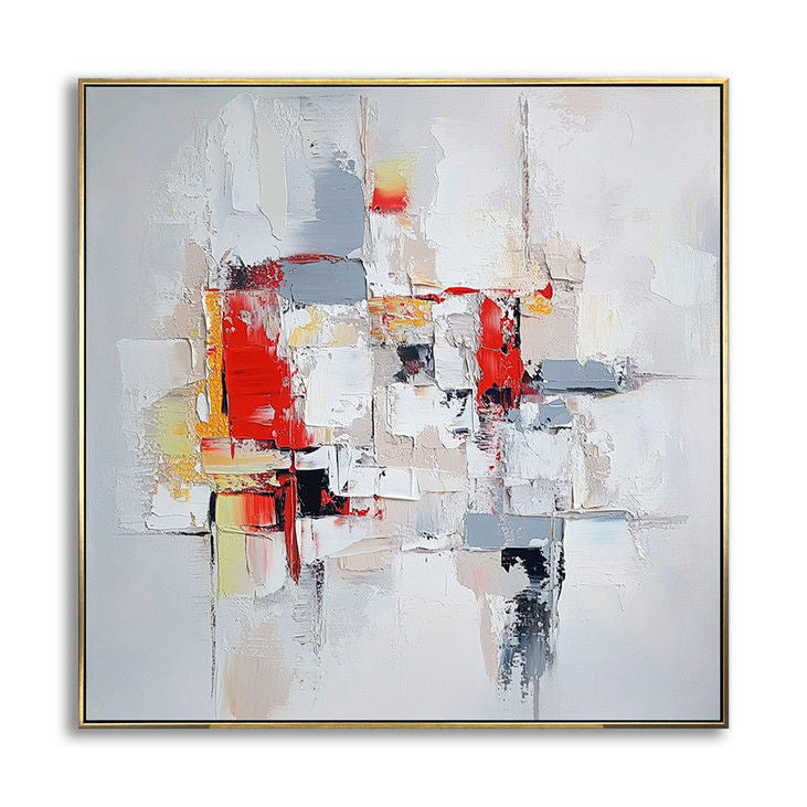 Abstract Geometric Wall Art Modern Textured Canvas Decor #YX31